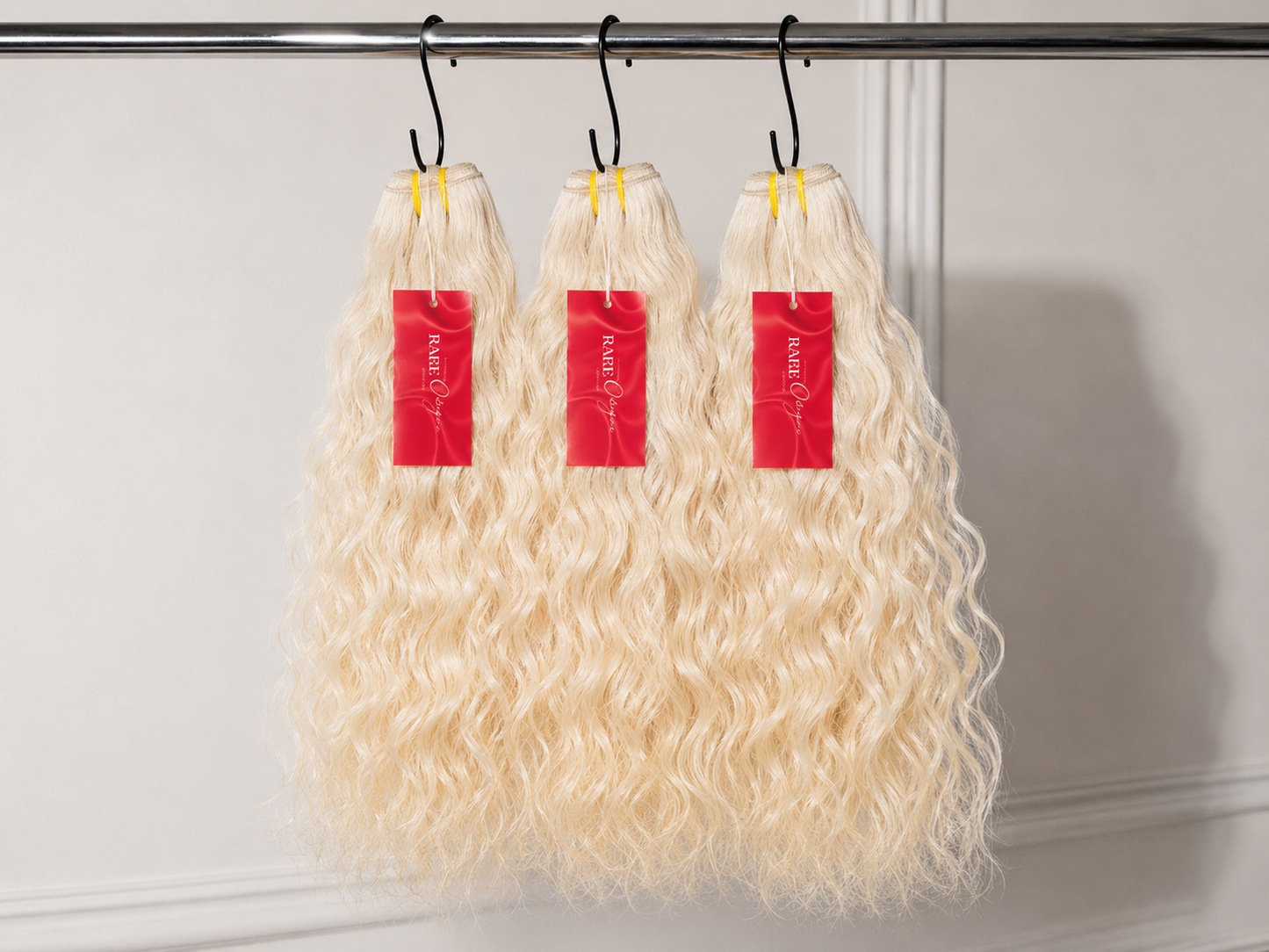 Bundle ICY Blond 613 base Raw hair Indian